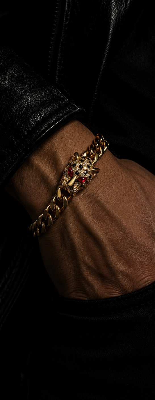  Premium men’s panther chain bracelet