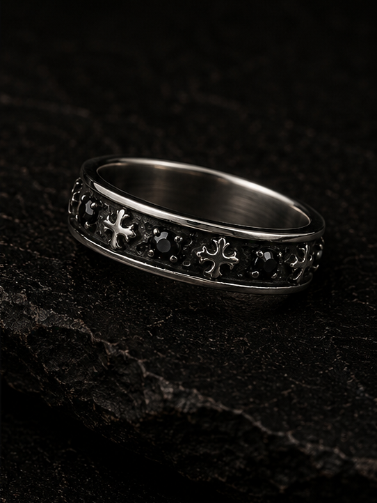 Nocturne Cross Ring
