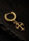 Gilded Cross Hoop