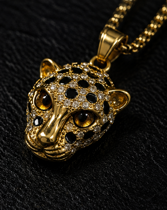 Obsidian Panther Pendant