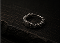 Obsidian Link Earrings