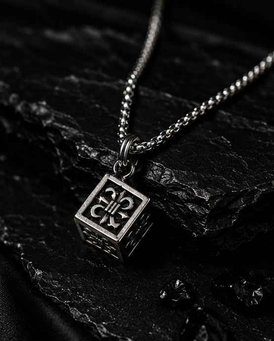 Obsidian Crest Pendant