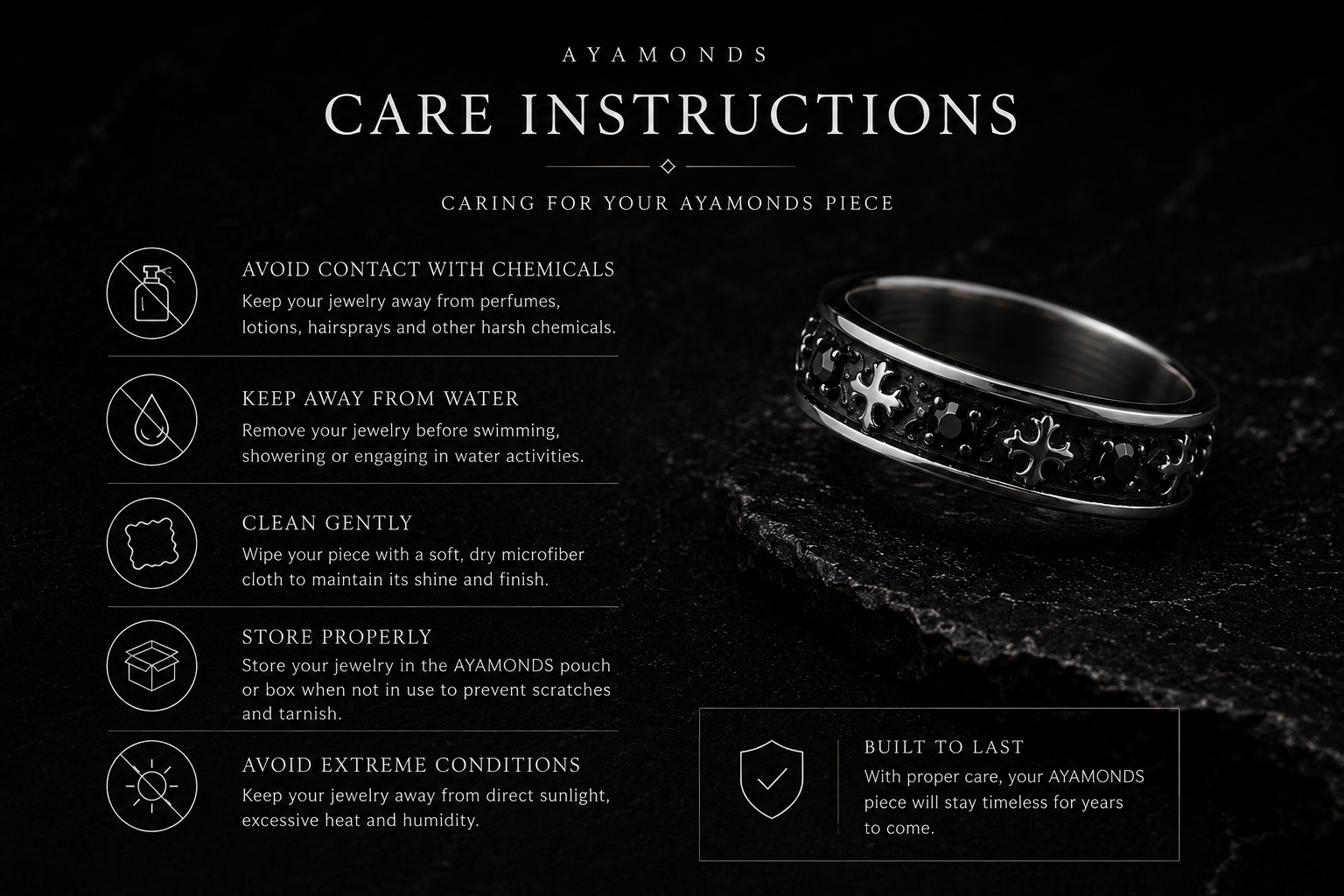 Nocturne Cross Ring