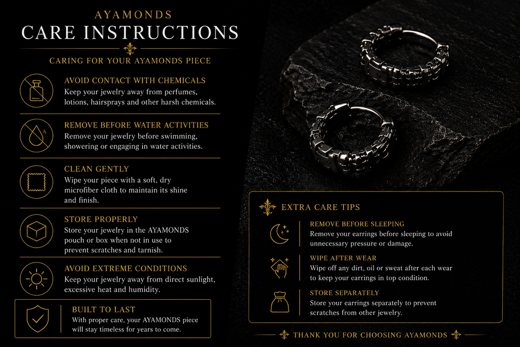 Obsidian Link Earrings