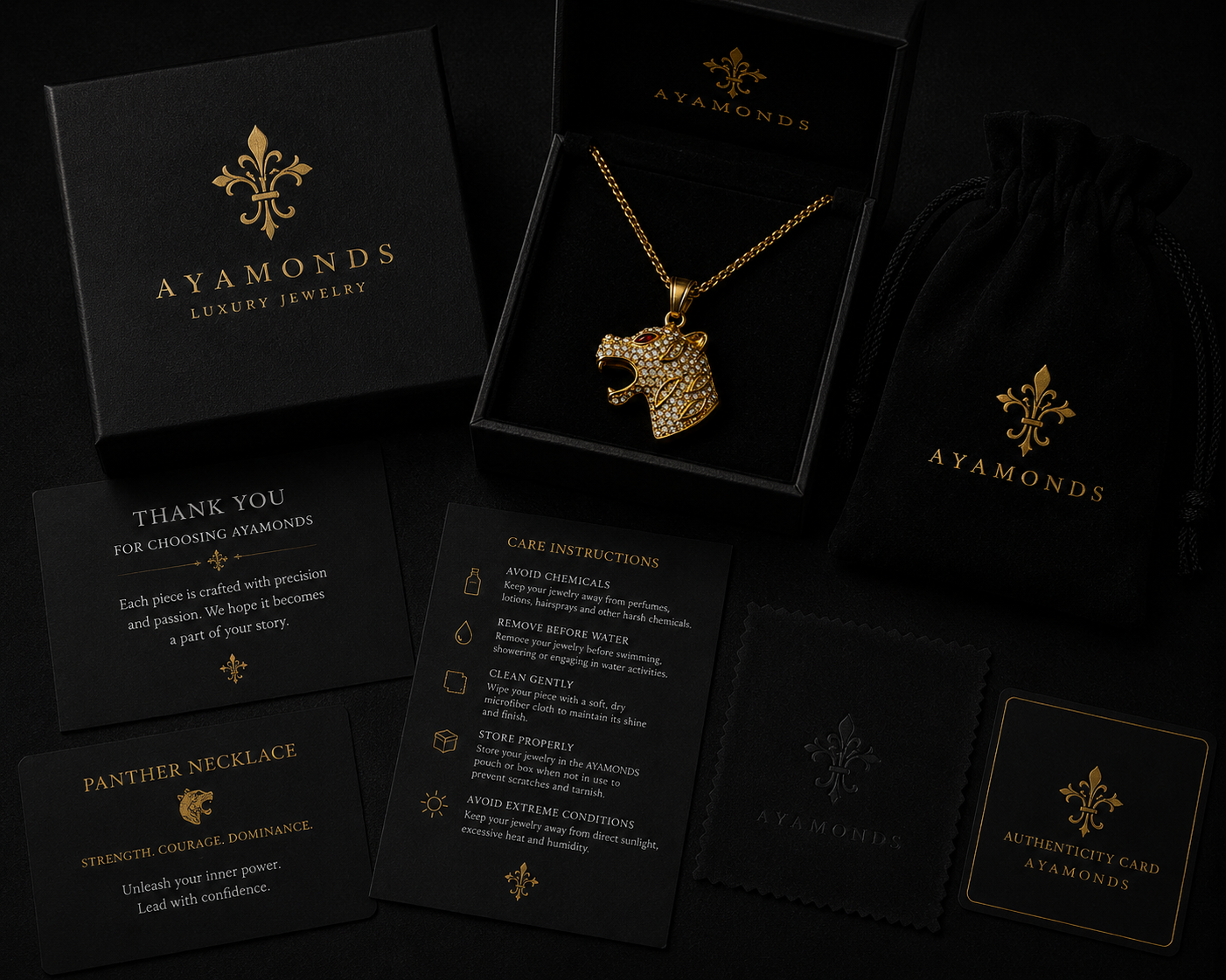 Affordable luxury men’s jewellery lion pendant